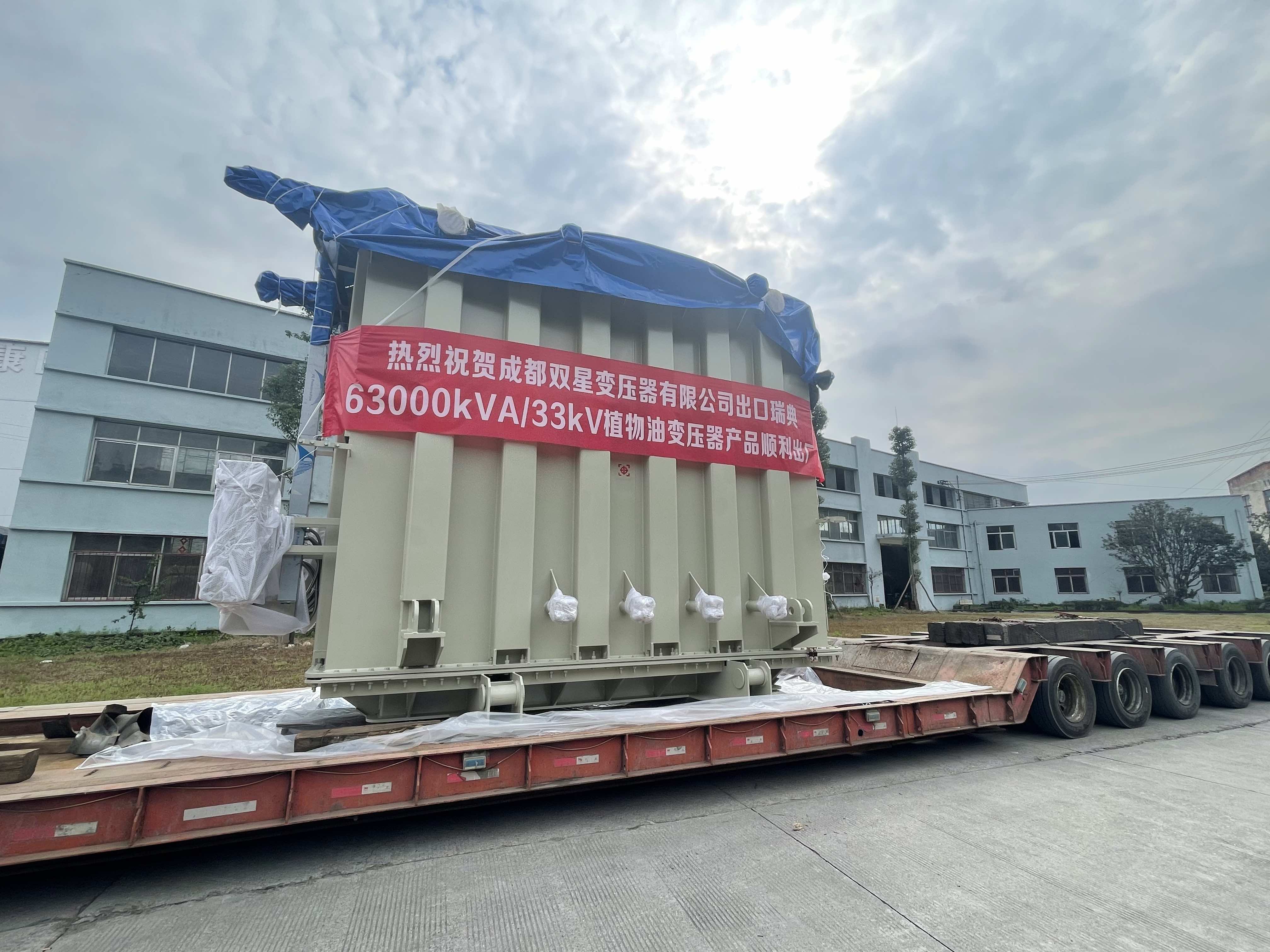 公司新闻 | 植物油变压器出口瑞典，助力全球绿色能源发展
